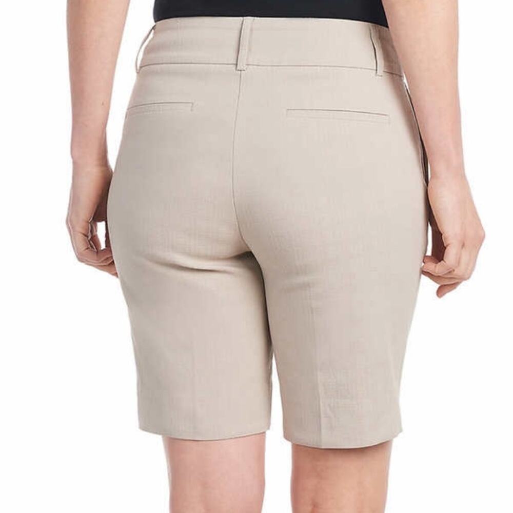 Hilary Radley Ladies' Bermuda sand classic mid rise 9" Shorts Size XL - Picture 3 of 5